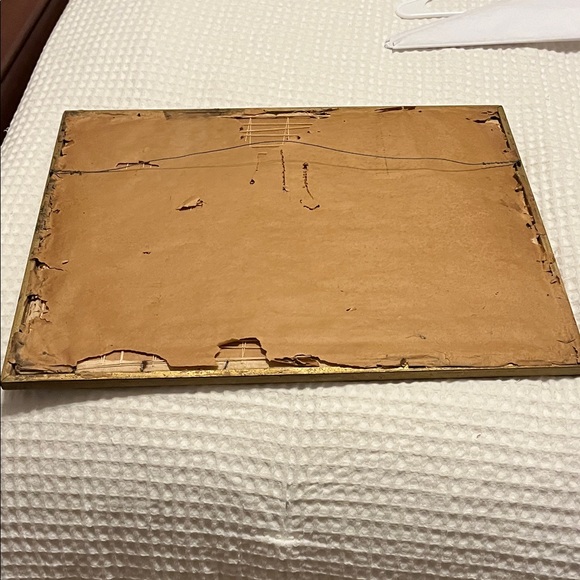 Vintage  United States Hand Embroidered Map Wall Art - Picture 2 of 3